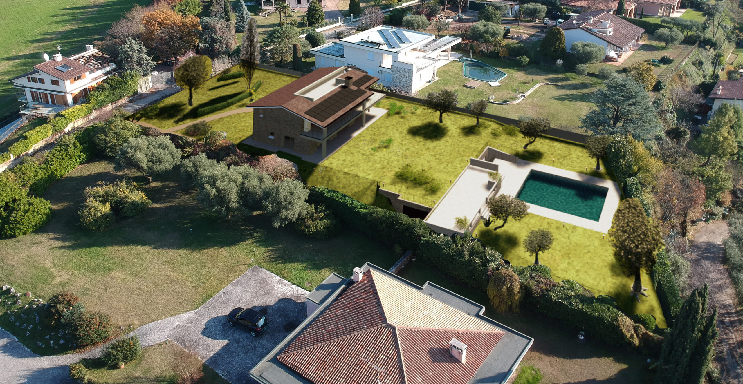 Villa unifamiliare a Bardolino (VR) – in corso d’opera